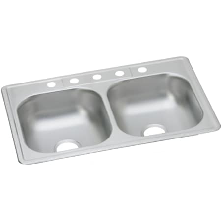 Elkay Kitchen Sink, Top Mount, Stainless steel Finish D233215
